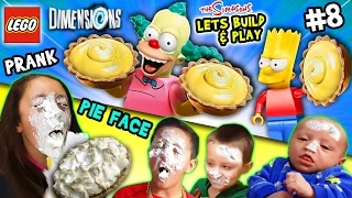 Lets Build & Play LEGO Dimensions #8: KRUSTY PIE IN YOUR FACE!  The Simpsons Fun Pack (FGTEEV Prank)