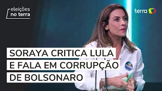 Soraya Thronicke (União Brasil) 'engasga' ao criticar ausência de Lula (PT) em debate