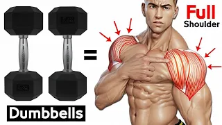 SHOULDER WORKOUT WITH DUMBBELLS AT HOME AND GYM