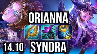 ORIANNA vs SYNDRA (MID) | 10/1/27, 47k DMG, Legendary | EUW Master | 14.10