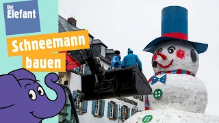 Wie baut man den größten Schneemann Deutschlands? | Der Elefant | WDR