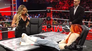 Contract Signing Between Becky Lynch and Trish Stratus - WWE RAW 22 May 2023