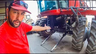 OUR CASE IH COMBINE IS IN PIECES