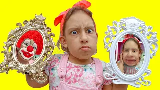 Maria Clara e os espelhos mágicos que mudam o rosto | Magical Mirrors Changing Faces - MC Divertida