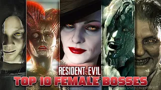 Top 10 Female Bosses in Resident Evil [2K 60FPS]