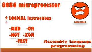 logical instructions of 8086 microprocessor | AND OR NOT NOR XOR TEST instructions