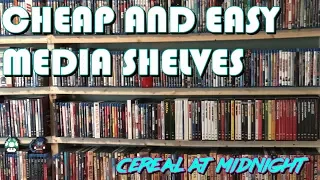 DIY Cheap and Easy Media Shelves