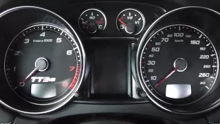 2013 Audi TT RS Plus 360 HP Acceleration 0-100 mph & 0-200 km/h Launch Control