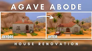 (No CC!!!) Agave Abode House Renovation | Starter House The Sims | The Sims 4 Speed Build