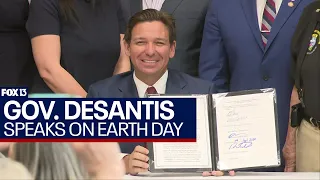 Governor DeSantis speaks at press conference in West Palm Beach