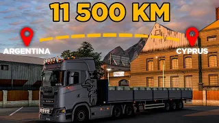 Longest Delivery in ETS2 - Argentina to Cyprus