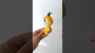 🍍Crocheted small PINEAPPLE gnome // Маленький АНАНАСОВЫЙ гном крючком🍍