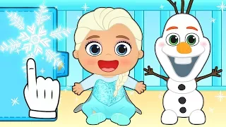 BABY ALEX AND LILY 👶 Dress up as Ice Princess and her Snowman | Cartoons and games for kids