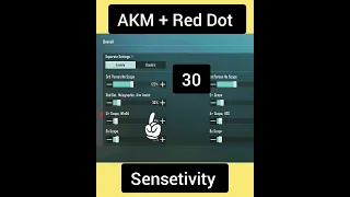 AKM + RED DOT  NO RECOIL SENSETIVITI 🔥|| Wait for end