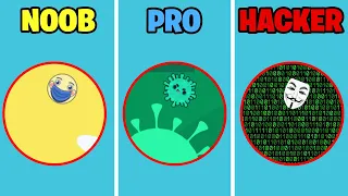 NOOB vs PRO vs HACKER in Paper.io 2