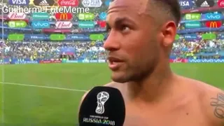 NEYMAR MITA NA ENTREVISTA APÓS O JOGO CONTRA O MEXICO