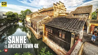 Walking In A 2,500-year Old Town, Sanhe Ancient Town | Anhui, China | 4K HDR | 安徽 | 三河古镇