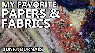 MY FAVOURITE JUNK JOURNAL SUPPLIES – Papers and Fabrics – Part 2