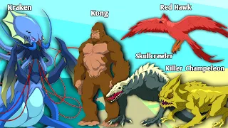 Skull Island Anime Size Comparison