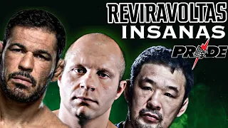 TOP 5 - Reviravoltas mais INSANAS do PRIDE FC / MMA (OLDSCHOOL)