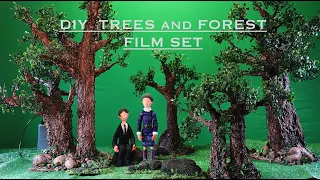 DIY Trees and Forest Set for Stop Motion Animation Films