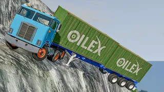 Cars vs Cliff Roads #58 - BeamNG DRIVE | SmashChan