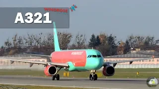 Spotting in Lviv | Landing and Take-off Airbus A321-200 (Windrose Airlines) from Hurghada "HRG/HEGN"