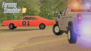 CHASING THE GENERAL LEE AS A COP - DUKES OF HAZZARD FS19 (ROLEPLAY)