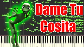 Dame Tu Cosita but it's MIDI (Auditory Illusion) |  El Chombo - Dame Tu Cosita Piano sound