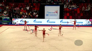 Bulgaria (BUL) - 2019 Rhythmic Junior Worlds, Moscow (RUS) - Qualifications 5 Ribbons