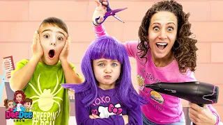 DeeDee Tries to Help Gabriella With Her Hair | Funny Video For Kids