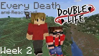 Double Life SMP: Every Deaths and Reactions - Week 1 & 2 | Double Life SMP (Updated)