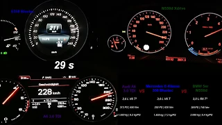 Mecedes vs BMW vs Audi - E350 vs M550d vs A6 3.0 TDI - Top-Diesel-Vergleich 2013/2014
