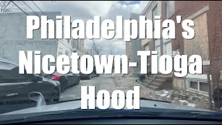 Driving Tour Philadelphia's Nicetown-Tioga Hood | Abandoned Houses & Trash Litter Streets (Narrated)