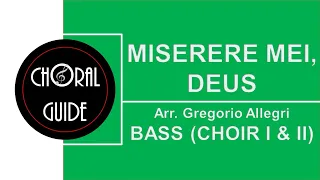 Miserere Mei, Deus - BASS | G Allegri