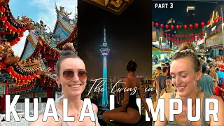 KUALA LUMPUR Travel Vlog Pt.3 (Jalan Alor streetfood, Bukit Bintang, Theon Hot Temple, Putra Mosque)