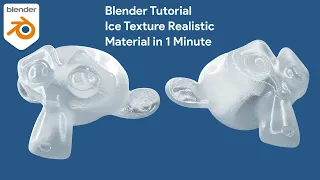 Blender Tutorial Ice Texture Realistic Material in 1 minute