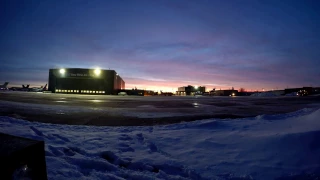 Early morning time lapse at Saskatoon Airport CYXE