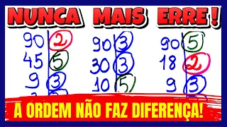 FATORAÇÃO DE UM NÚMERO!! NUNCA MAIS ERRE!!!