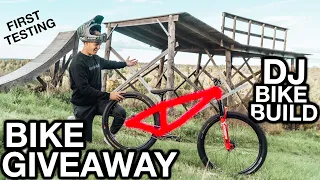 BUILDING MY NEW DIRT JUMP BIKE!! FIRST TESTING + BIKE GIVEAWAY! (cannondale DAVE)