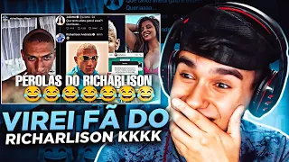 REACT - PÉROLAS DO RICHARLISON KKKKKKK | Menino Sonhador