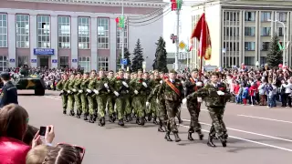 Фрагмент парада на День Победы - Гомель
