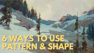 Using Shapes & Patterns In Our Compositions for Landscape Painting-Tutorial