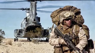 Airfield Seizure Exercise • Marines CH-46 Helicopter Raid