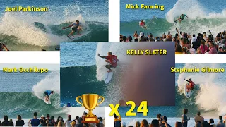 24 WORLD SURFING TITLES IN ONE HEAT INCLUDING KELLY SLATER??