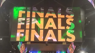 Boston Celtics NBA Finals Intro 2022 Live vs Golden State Warriors TD Garden Boston Massachusetts