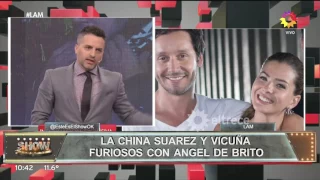 La China Suárez y Vicuña furiosos con Ángel de Brito