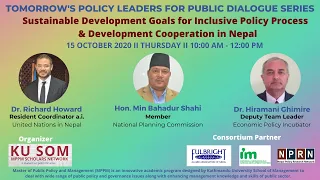 Sustainable Development Goals for Inclusive Policy Process & Development Cooperation in Nepal