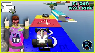 GTA V | Amazing F1 CAR Wallride Parkour Fun