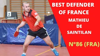 Mathieu DE SAINTILAN | BEST TABLE TENNIS DEFENDER OF FRANCE |